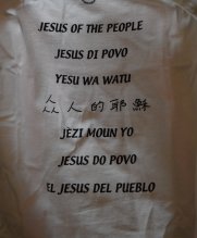 Jesus of the People t-shirt back